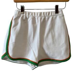 Vintage 70s Girls Jantzen White Tennis Shorts
